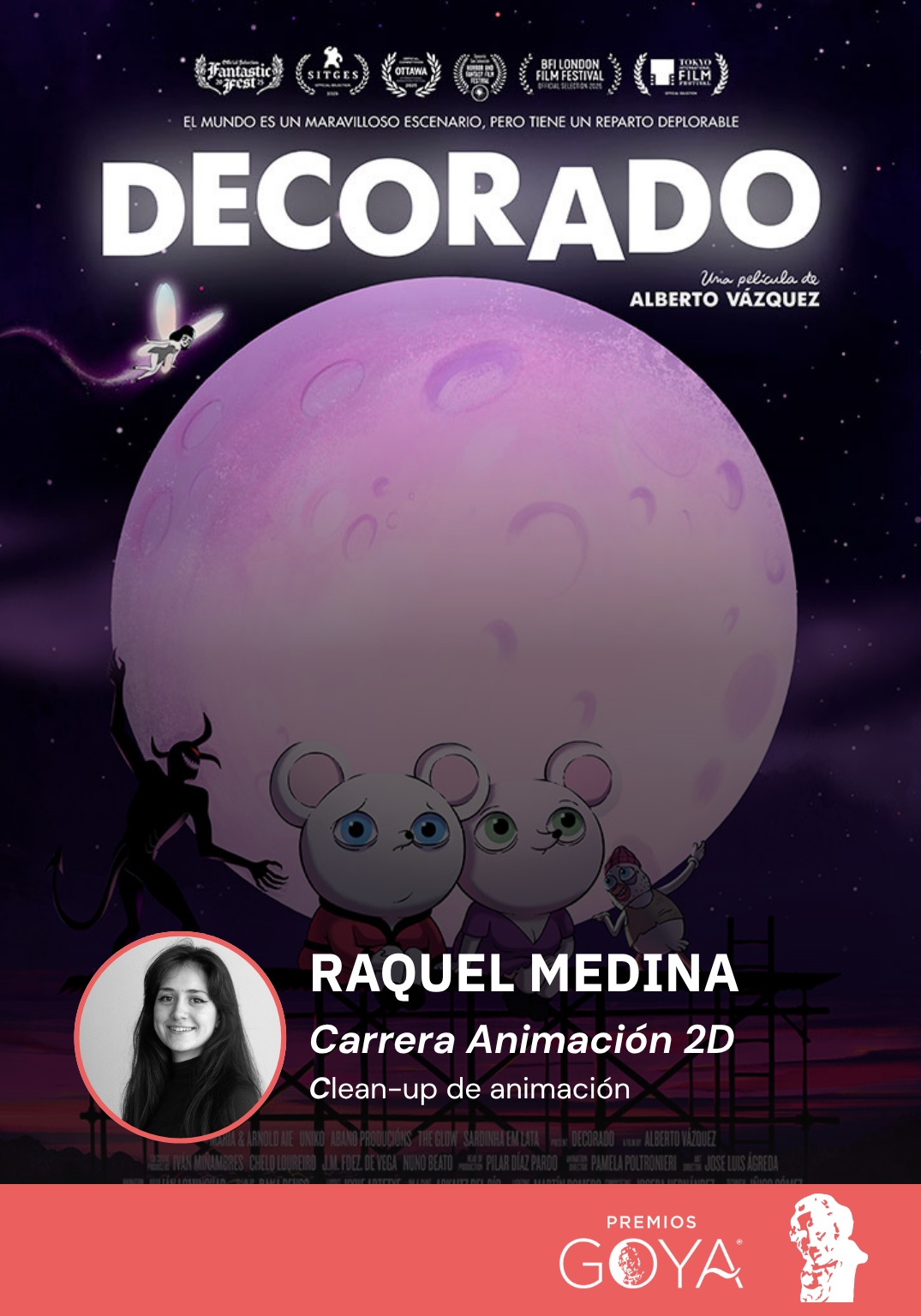 DECORADO GANADORA GOYA 2025