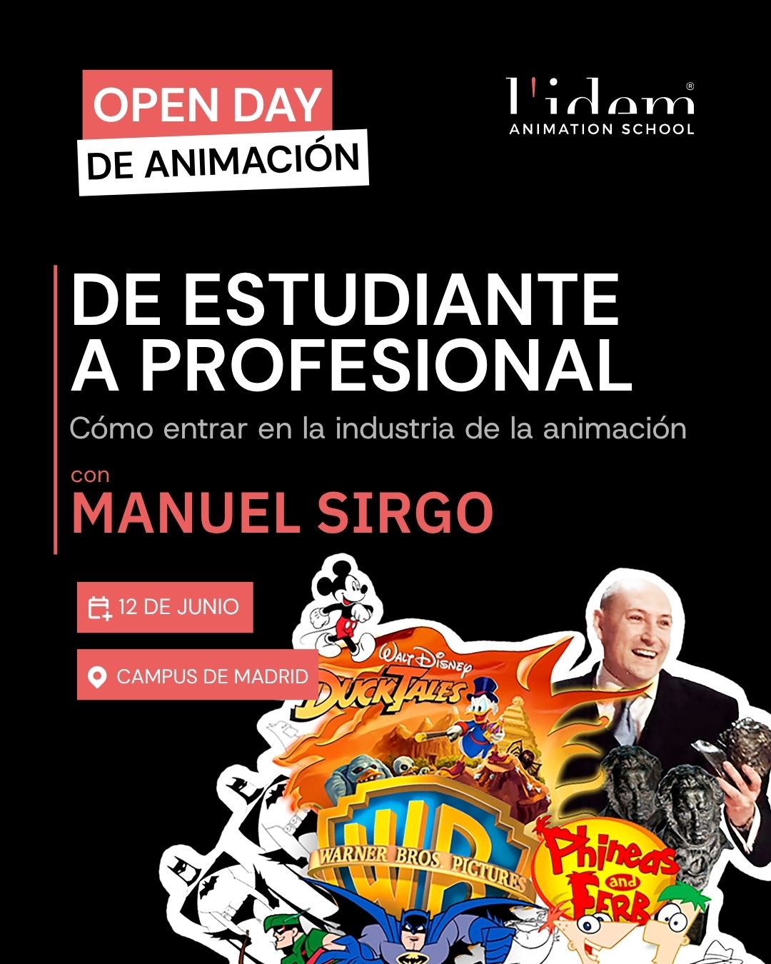 open-day-animacion-12-junio Open Day Animación: Manuel Sirgo